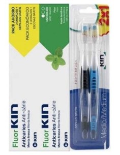 Fluor Kin Anticaries Pasta Dental 125Ml. + Cepillo de Kin 2