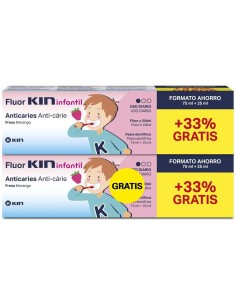 Fluor Kin Infantil Pasta 75Ml+25Ml 2X1 de Kin 2