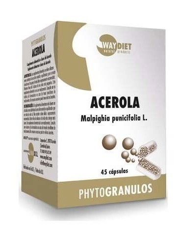 Acerola Vitamina C 45Caps. de Waydiet Natural Products