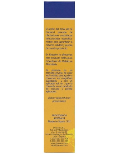 Aceite Arbol Te Roll On 10Ml Drasanvi