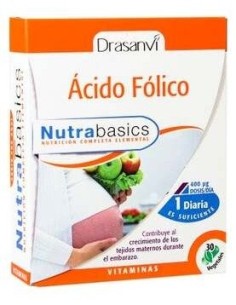 Acido Folico 30 Capsulas Nutrabasicos Drasanvi 2