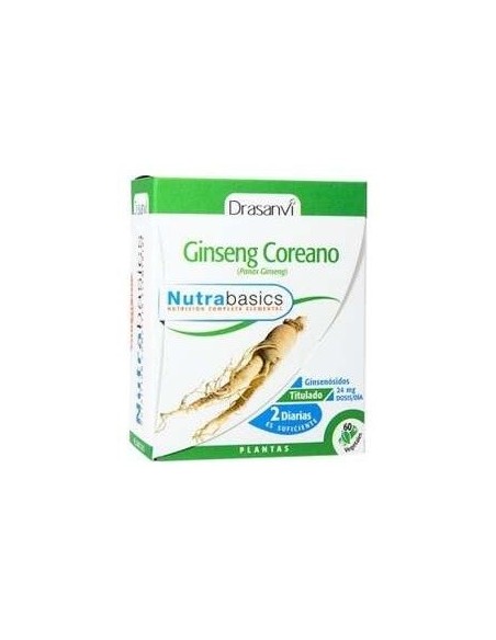 Nutrabasics Ginseng Coreano 60Caps. de Drasanvi