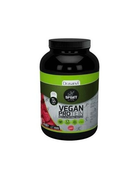 Proteina Vegana Sabor Frambuesa 600G Sport Live Drasanvi