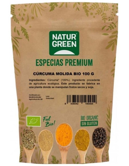 Especia Cúrcuma Bio 100 G de Naturgreen