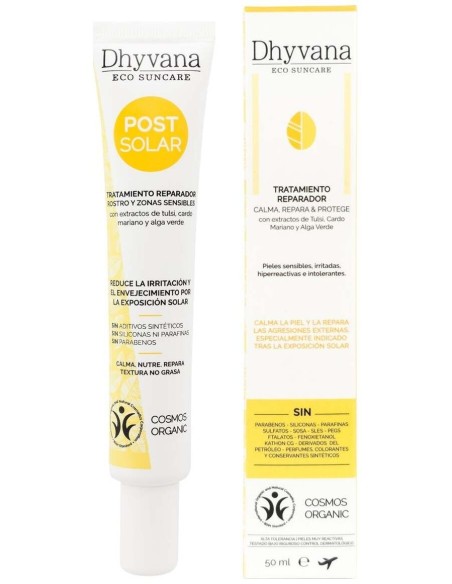Tratamiento Calmante Reparador  Post Solar 50Ml. de Dhyvana
