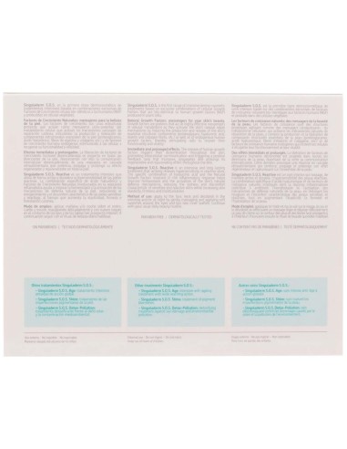 S.O.S. Reactive 4 Viales De 10,5Ml de Singuladerm