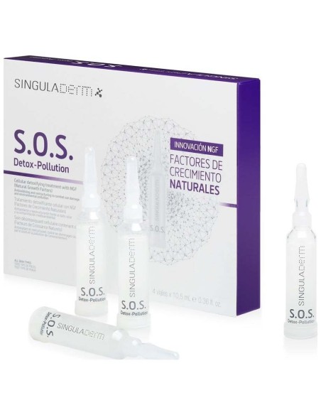 S.O.S. Detox-Pollution 4 Viales De 10,5Ml de Singuladerm