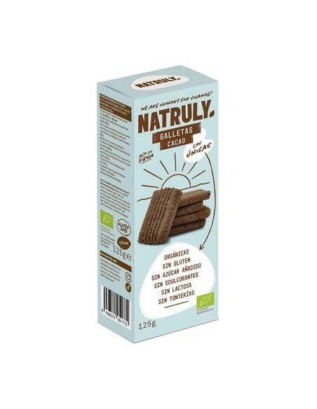 Galletas Cookies Cacao Bio, 125 G de Natruly