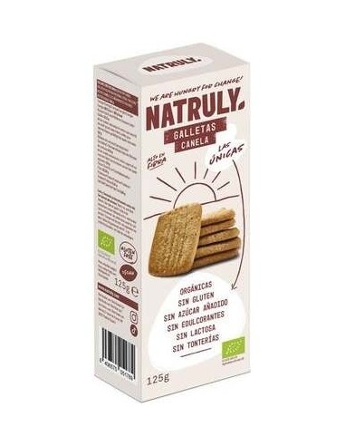 Galletas Cookies Canela Bio, 125 G de Natruly