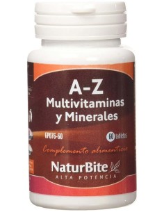 A-Z Multivitaminas y Minerales, 60 Tabl. de NaturBite 2