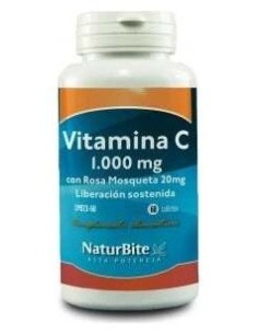 Vitamina C 1000Mg.Con Rosa Mosqueta 20Mg. 60Comp. de Naturbite 2