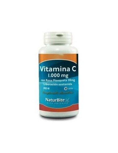 Vitamina C 1000Mg.Con Rosa Mosqueta 20Mg. 60Comp. de Naturbite