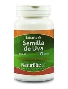 Extracto de Semillas de Uva 50mg, 60 Tabl. de NaturBite 2