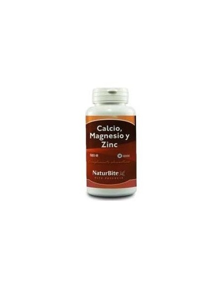 Calcio Magnesio y Zinc 1450mg, 60 Tabl. de NaturBite