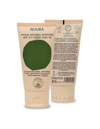Crema Solar Facial Spf50+ Color 50Ml. Eco de Nuura