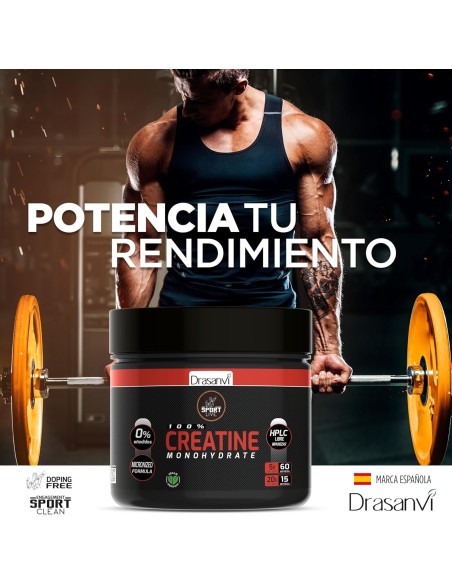 Creatina Monohidrato 80Mesh 300G Sport Live Drasanvi