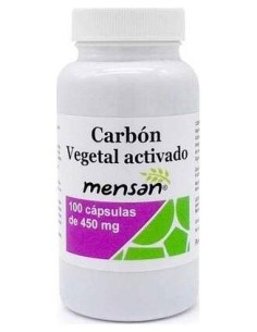 Carbon Vegetal Activado 450Mg 100Cap. de Mensan 2