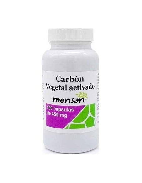 Carbon Vegetal Activado 450Mg 100Cap. de Mensan