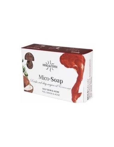 Mico-Soap Reishi-Arcilla Roja-Argan-Coco 150Gr. de Hifas Da Terra