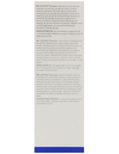 Legvass Hidro Descans Piernas Emulsion 200 Ml de Martiderm
