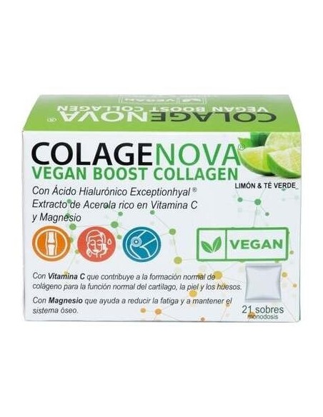 Colagenova Vegan Boost Te Verde+Limon 21Sbrs. de Vaminter