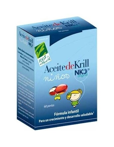 Aceite De Krill Nko Niños 60Perlas de Cien Por Cien Natural