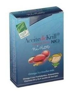 Aceite De Krill Nko Niños 60Perlas de Cien Por Cien Natural 2