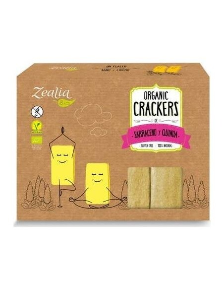 Crackers De Sarraceno Y Quinoa 120Gr. Bio Sg Vegan de Zealia
