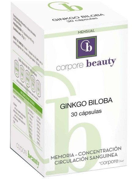 Corpore Basics Ginkgo Biloba 30 Cápsulas  Corpore Diet
