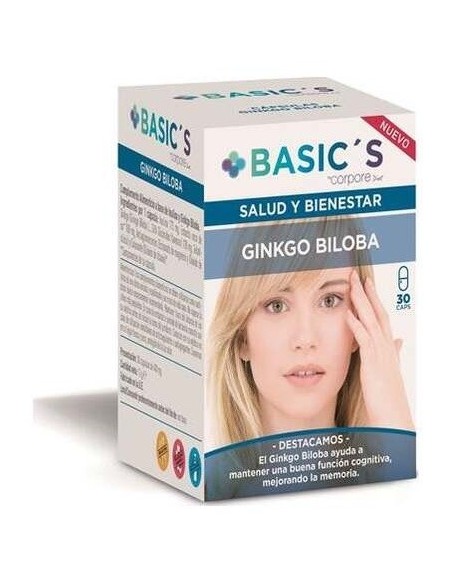 Corpore Basics Ginkgo Biloba 30 Cápsulas  Corpore Diet