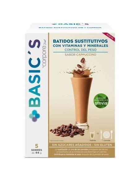 Corpore Basics Batido Sustitutivo Capuccino 5Sbrs de Corpore Diet