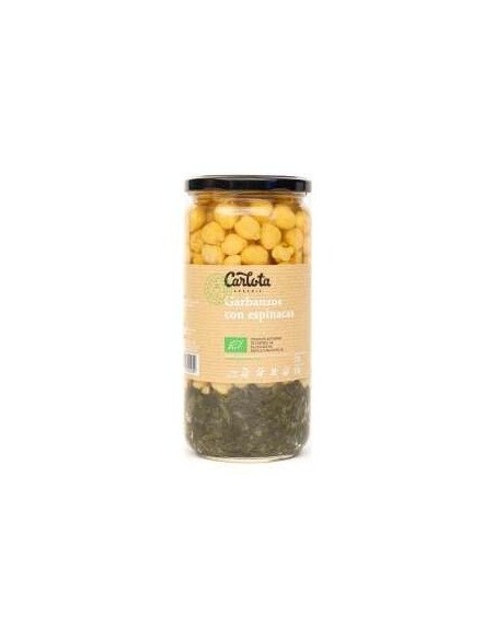 Garbanzos Con Espinacas 720Gr. Eco  Sg de Carlota Organic