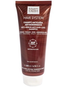 Hair System 3Gf Champu Anticaida/Seborreico 200Ml de Martiderm 2