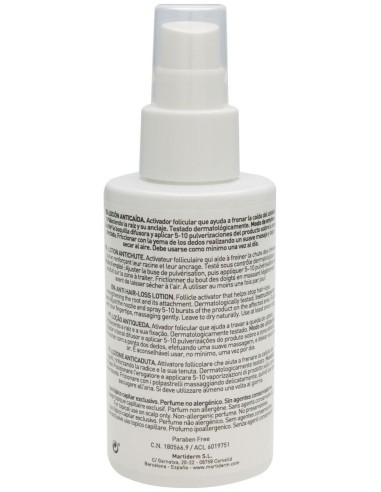 Hair System 3Gf Locion Anticaida Unisex 100Ml de Martiderm