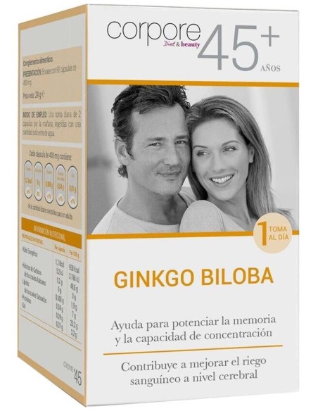 Corpore Diet 45+ Memoria Ginkgo Biloba 60Cap. de Corpore Diet