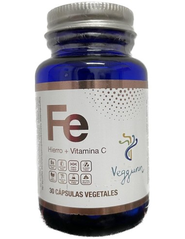 Hierro+Vitamina C 30Vcap. de Veggunn