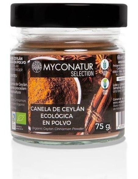 Canela De Ceylan Polvo 75Gr. Eco de Myconatur