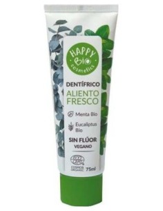 Dentifrico Aliento Fresco Menta Sin Fluor 75M Eco de Happy Bio 2