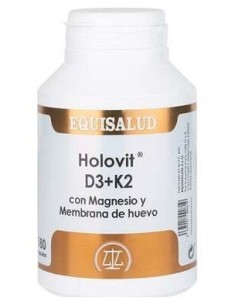 Holovit D3+K2 Con Magnesio Y Membrana Huevo 180Cap de Equisalud 2