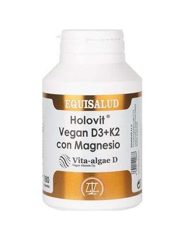 Holovit Vegan D3+K2 Con Magnesio 180Cap. de Equisalud