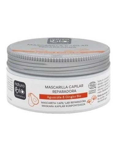 Mascarilla Capilar Reparadora Aguacate-Ginkgo 200 de Naturabio Cosmetics