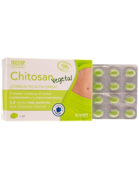 Chitosan Vegetal 60 comp de Eladiet