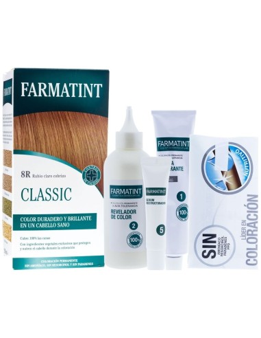 Farmatint Gel 8R Rubio Claro Cobrizo 135Ml. de Farmatint