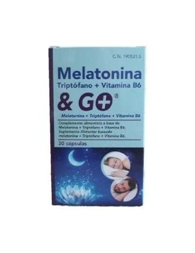 Melatonina + Triptofano + Vit. B6 30Cap. de Pharma & Go