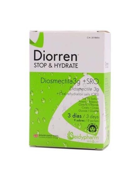 Diorren Stop&Amp Hydrate 8.5 G 9 Sobres de Seid
