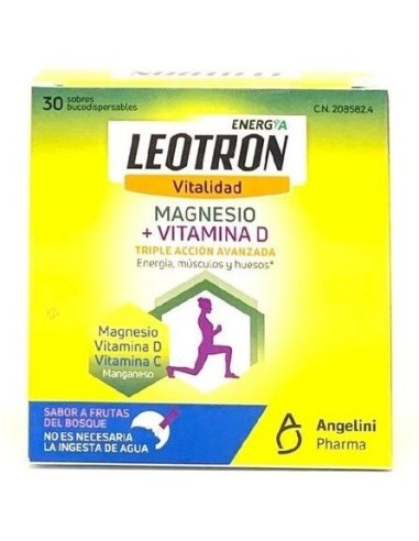 Leotron Mag + Vit D 30 Sticks de Leotron