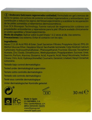 Endocare Biorepair Gel Crema 30Gr. de Endocare