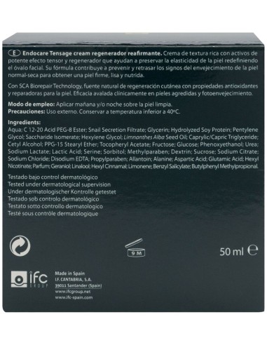 Endocare Tensage Crema Reafirmante Facial 50Ml. de Endocare