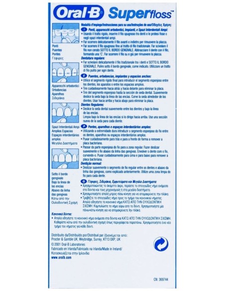 Super Floss Seda Dental 50Mtrs. de Oral-B