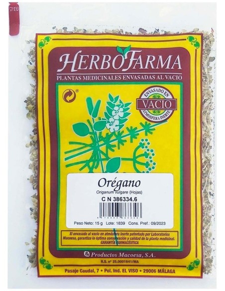 Macoesa Oregano Herbofarma 15Gr de Macoesa